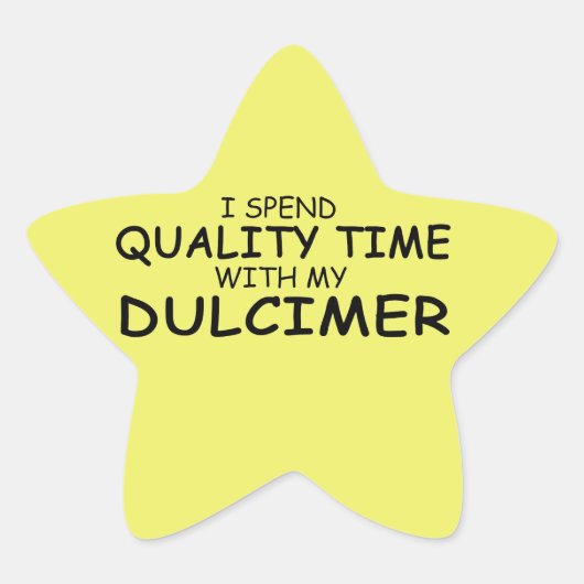 Quality Time Dulcimer Star-Sticker Ster Sticker (Voorkant)