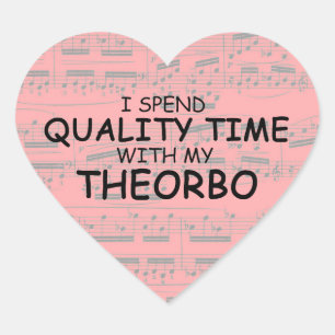 Quality Time Theorbo Heart Sticker