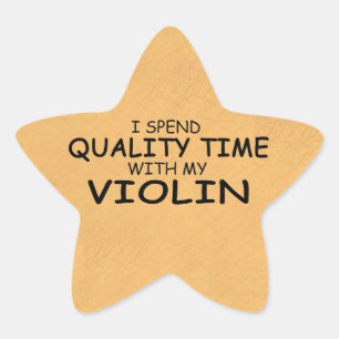 Quality Time Violin Star-Sticker Ster Sticker
