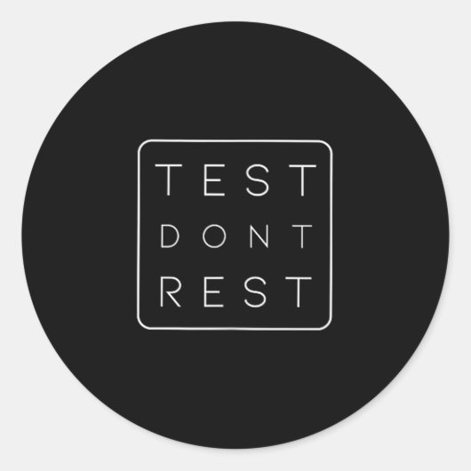 Quality Urance Software Tester Qa Engineer Geeks F Ronde Sticker (Voorkant)