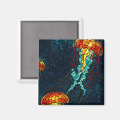 Quallen-Mosaik Magnet (Voorkant / Achterkant)