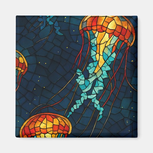 Quallen-Mosaik Magnet (Voorkant)