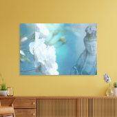 Quan Yin, 36 inch x 24 inch - GROOT Canvas Afdruk (Insitu (Woonkamer))