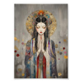 Quan Yin: Buddhist Goddess Art Nouveau Poster (Voorkant)