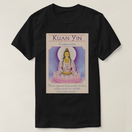 Quan Yin en compassie T-shirt (Design voorkant)