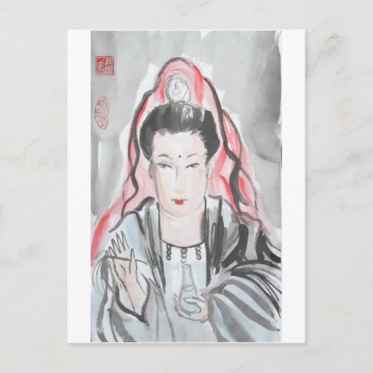 Quan Yin Goddess of Compassion Briefkaart (Voorkant)