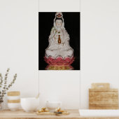 Quan Yin Goddess of Mercy Buddha Meditation Poster (Keuken)