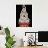 Quan Yin Goddess of Mercy Buddha Meditation Poster (Thuiskantoor)