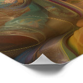 Quan Yin Kleurrijke Psychedelische Godin Kunst Poster (Hoek)