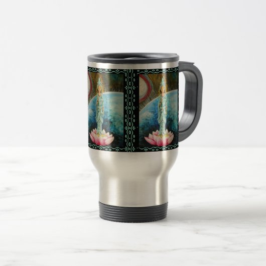 Quan Yin Travel Mug Reisbeker (Voorkant rechts)