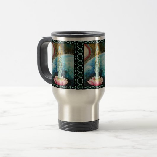 Quan Yin Travel Mug Reisbeker (Voorkant links)