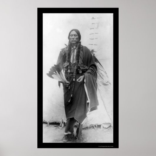 Quanah Parker, Comanche Indian Chief 1909 Poster (Voorkant)