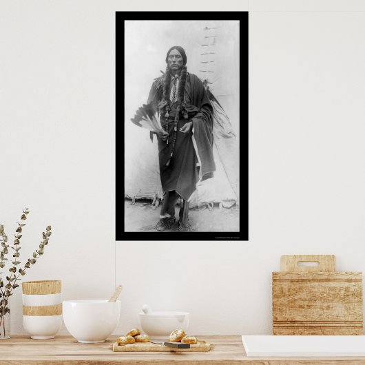 Quanah Parker, Comanche Indian Chief 1909 Poster (Keuken)