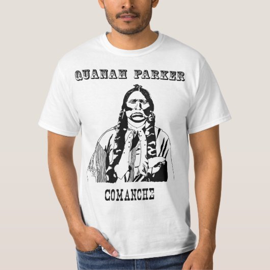 Quanah Parker Comanche Indianen Indianen Hi T-shirt (Voorkant)