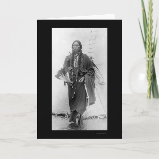 Quanah Parker, Comanche Indische Leider 1909 Kaart (Voorkant)