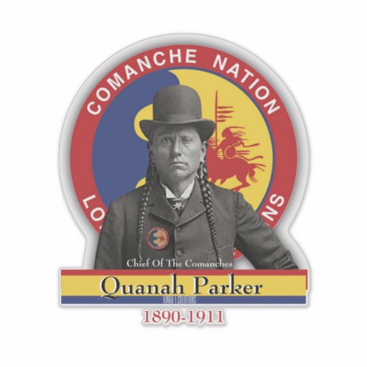 Quanah Parker Sticker (Voorkant)