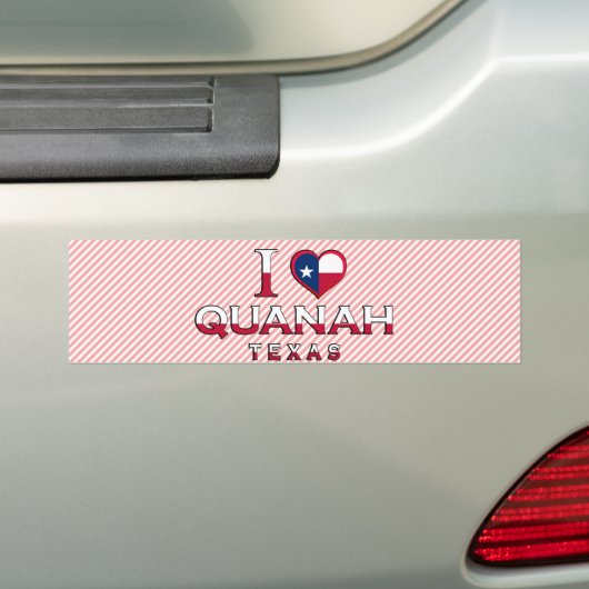 Quanah, Texas Bumpersticker (Op auto)