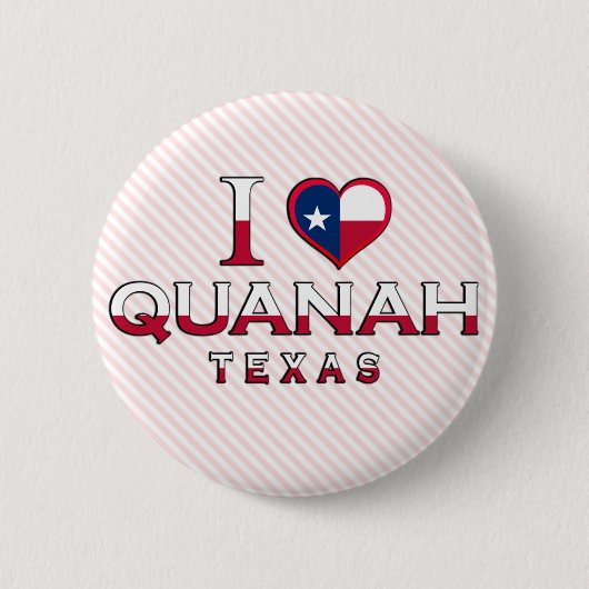 Quanah, Texas Ronde Button 5,7 Cm (Voorkant)