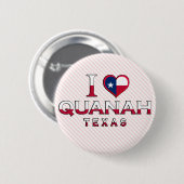 Quanah, Texas Ronde Button 5,7 Cm (Voorkant /achterkant)
