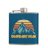 Quandary Peak Colorado Retro Turquoise Heupfles (Voorkant)