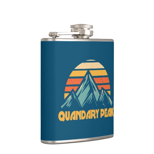 Quandary Peak Colorado Retro Turquoise Heupfles (Rechts)