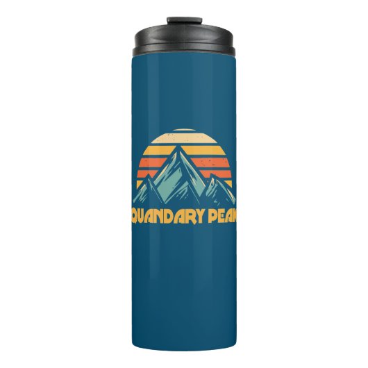 Quandary Peak Colorado Retro Turquoise Thermosbeker (Voorkant)