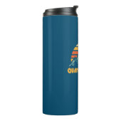 Quandary Peak Colorado Retro Turquoise Thermosbeker (Gedraaid links)