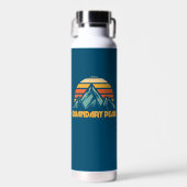 Quandary Peak Colorado Retro Turquoise Waterfles (Voorkant)