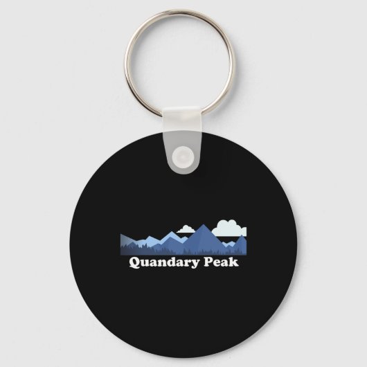 Quandary Peak Colorado Rocky Mountains Co Cli Sleutelhanger (Voorkant)