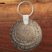 Quandary Peak Fourteener Survey Marker Sleutelhang Sleutelhanger (Voorkant)