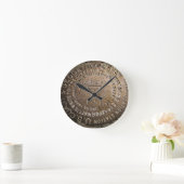 Quandary Peak Fourteener USGS Benchmark Clock Ronde Klok (Huis)