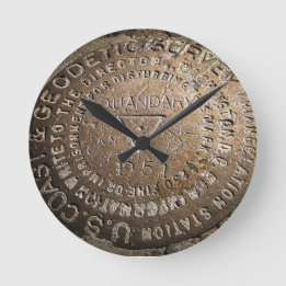 Quandary Peak Fourteener USGS Benchmark Clock Ronde Klok