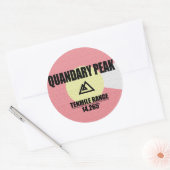 Quandary Peak Ronde Sticker (Envelop)