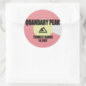Quandary Peak Ronde Sticker (Tas)