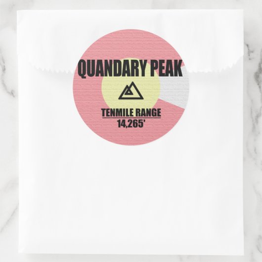 Quandary Peak Ronde Sticker (Tas)