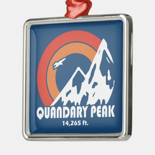Quandary Peak Sun Eagle Metalen Ornament (Links)