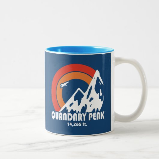 Quandary Peak Sun Eagle Tweekleurige Koffiemok (Rechts)