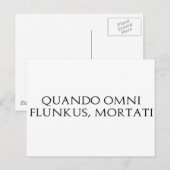 Quando Omni Flunkus Briefkaart (Voorkant / Achterkant)