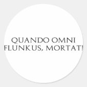 Quando Omni Flunkus Ronde Sticker (Voorkant)