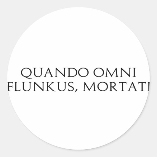 Quando Omni Flunkus Ronde Sticker (Voorkant)