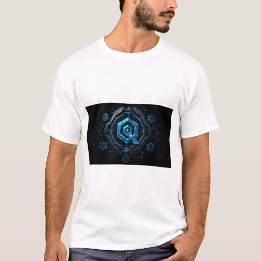 Quant Overledger Circuit Hex T-shirt (Voorkant)