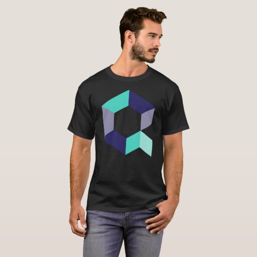 Quant QNT Crypto Cryptocurrency Blockchain Coin Lo T-shirt (Voorkant volledig)