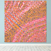 Quantum Abstract Landschapsontwerp Canvas Afdruk (Insitu (Houten vloer))