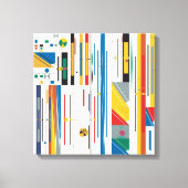 Quantum Bauhaus Geometrisch Patroon Canvas Afdruk (Voorkant)