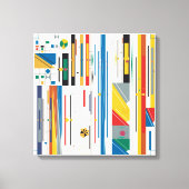 Quantum Bauhaus Geometrisch Patroon  Canvas Afdruk (Voorkant)