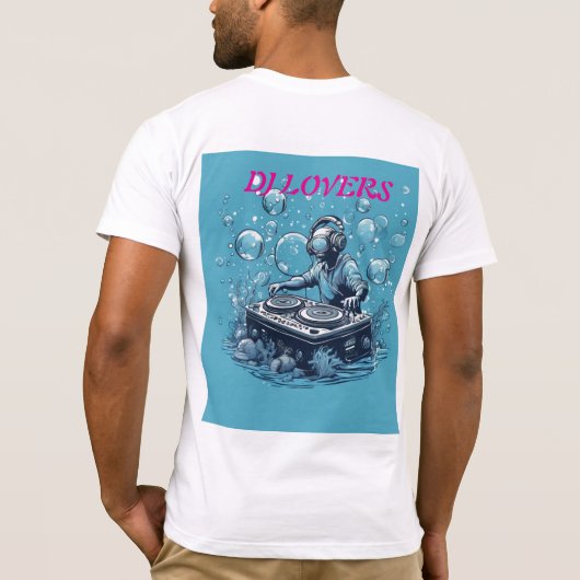 🎧 Quantum Beatmaster: de DJ van Entangled Frequen T-shirt (Achterkant)