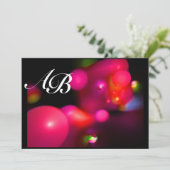 QUANTUM BUBBLE rood, roze Kaart (Staand voorkant)