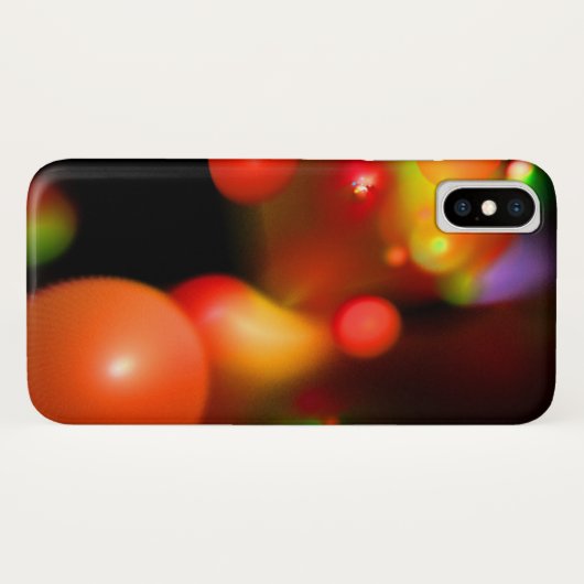 QUANTUM BUBBLE Rood wit roze Case-Mate iPhone Case (Achterkant (horizontaal))