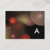 QUANTUM BUBBLES MONOGRAM Levendig zwart paars Visitekaartje (Achterkant)