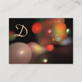 QUANTUM BUBBLES MONOGRAM Vibrant red Visitekaartje (Achterkant)